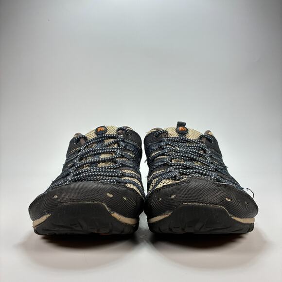 Merrell Mykos Dark Blue Tan Trail Outdoor Hiking Lightweight Shoes Men’s Size 11 - Picture 2 of 10